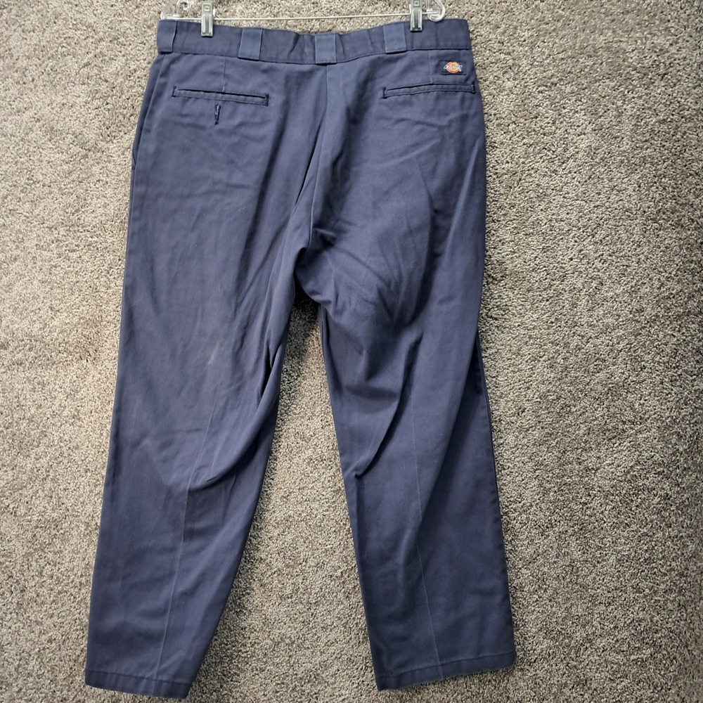 Dickies 874 Original Fit Mens Work Pants Navy Blue 38x29 874NV - Picture 6 of 13